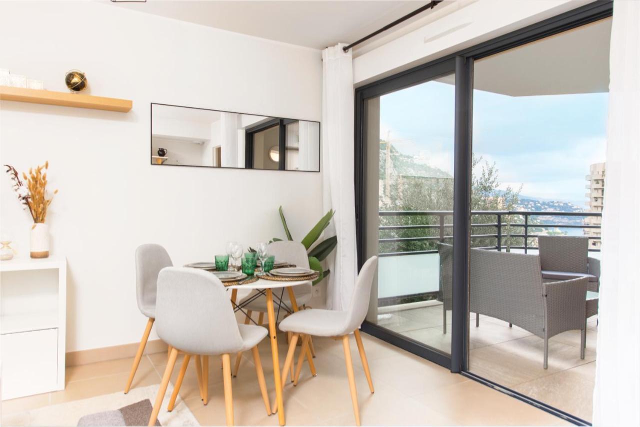 Vue Monaco & Tour Odeon - Terrasse - Parking - Bh Apartment Beausoleil Luaran gambar