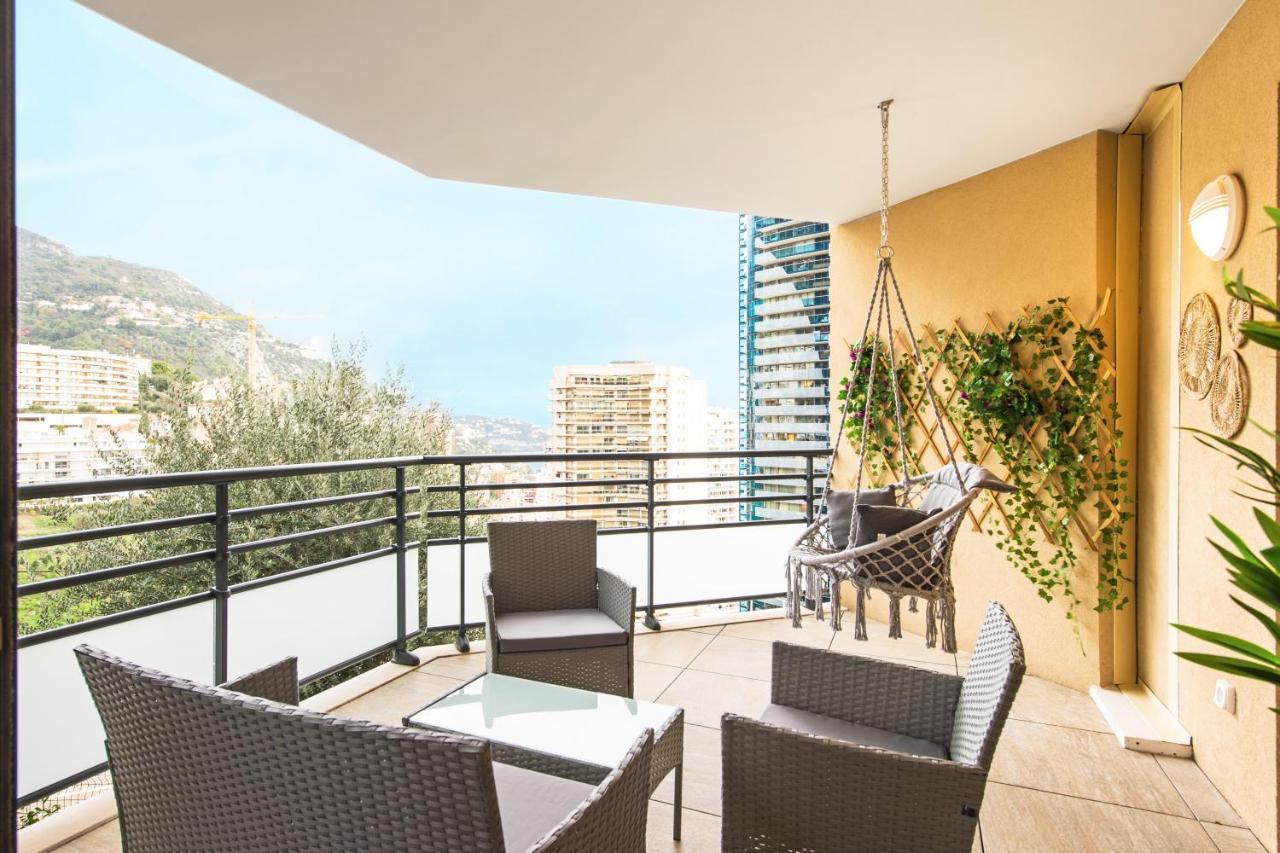 Vue Monaco & Tour Odeon - Terrasse - Parking - Bh Apartment Beausoleil Luaran gambar